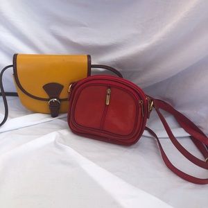 2 small Italian leather bags